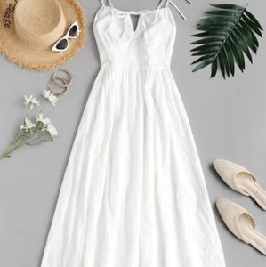 Zaful white beach dress